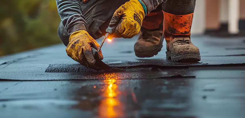 EPDM Roof Repair Tape Application in Plainfield