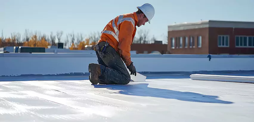 Flat Roof Drain Installation in Plainfield
